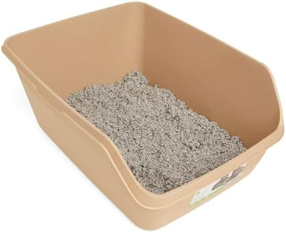 So Phresh Scatter Shield High-Back Litter Box, Tan, X-Large, 24" L X 18" W X 10" H