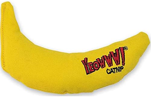 YEOWWW! DuckyWorld 100% ORGANIC CATNIP Leaf & Flower Cat Toy BANANA 3 PACK - Image 2