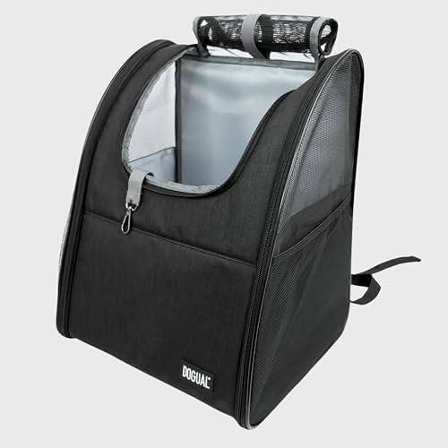 Pet Backpack Carrier - Comfortable and Durable Carrier for Dogs, Cats and Small Pets - Ideal for Hiking, Travel, and Outdoor Adventures - Adjustable Straps and Ventilated Design by DOGUAL