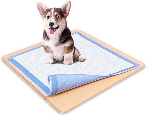 Skywin Dog Pee Pad Holder - Fits Up to 24” x 24” Pee Pad - 1 Pack - Beige by Skywin