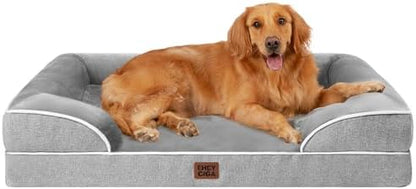 EHEYCIGA Orthopedic Extra Large Dog Bed, Waterproof Washable XL Pet Bed 44" by EHEYCIGA