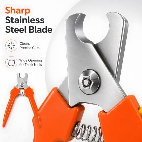 Large Dog Nail Clippers 2 Pack, Heavy Duty Dog Nail Trimmers - Image 2