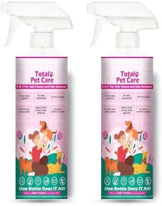 JJJee® 6-in-1 No-Rinse Dog & Cat Cleaner & Odor Eliminator. Cleans Paws, Coat, Eyes, Ears, Hotspots & Home Surfaces–Alcohol-Free, Fragrance-Free, Advanced Electrolyzed Water–Made in Japan (2 Pack) by JJJee%C2%AE