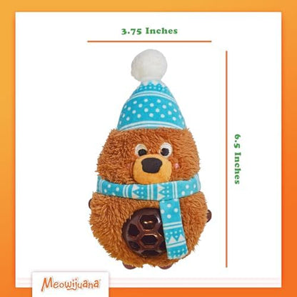 Meowijuana Knock 'n' Nibble Toy & Treat Bundle | Winter Buddy & Seafood - Image 3
