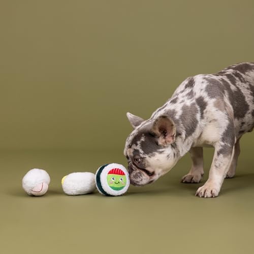 Fringe Studio Plush Dog Toy, 3 Pieces Set, Rice to Meet You, Pet Shop Collection (662178) - Image 5