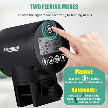 FREESEA Aquarium Automatic Fish Feeder: Programmable Dispenser - Image 3