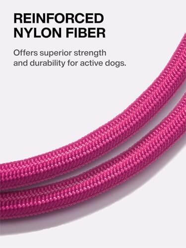 Tangle-Free Double Dog Leash Coupler No-Tangle O-Ring & 360° Swivel Clip,Extension Rope for Large Medium Dogs Over 40 lbs (Pink Lemonade Puff, 20'') - Image 4