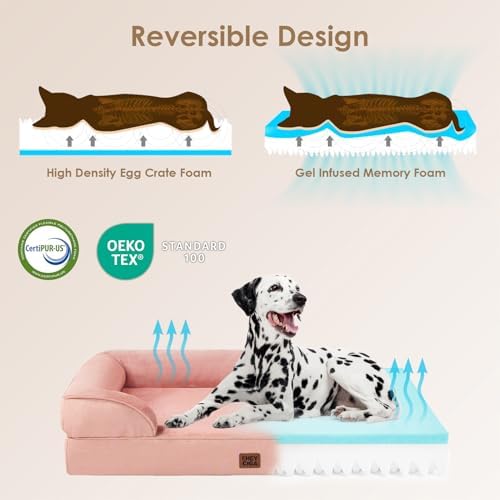 EHEYCIGA Orthopedic Dog Bed Medium Size Dog, Waterproof Washable Pet Beds - Image 3