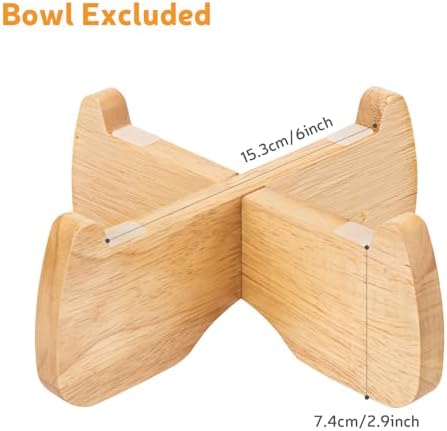 Elevated Cat Bowl Stand 6.1" Diameter 3.5" High with Non-Slip Pads - Image 2