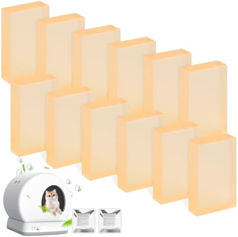 12 Pack Deodorizer Gel Refill for Meowant Self-Cleaning Cat Litter Box by Fenkabs