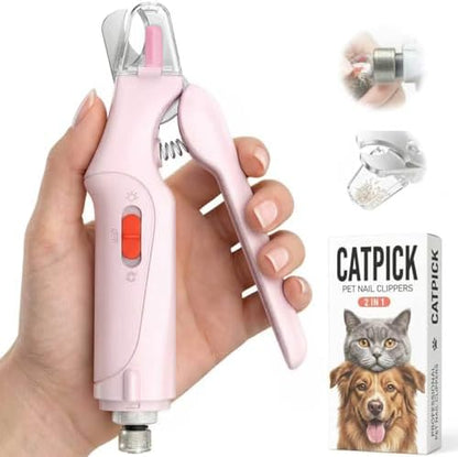 CATPICK 2-in-1 Cat & Dog Nail Clippers with Grinder and Dual LED Lights by Unknown