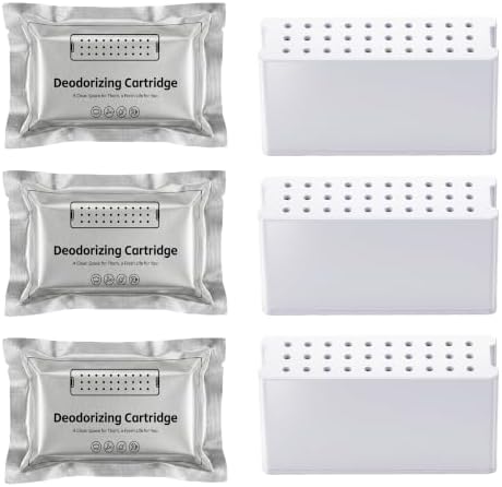 3-Pack Replacement Odor Module for Cat Litter Deodorizer, 60-Day Plant-Based Refill Pods, Compatible with Bopulatrix Motion Sensor Litter Box Freshener by BOPULATRXI