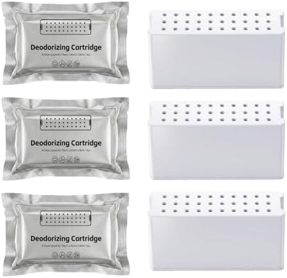 3-Pack Replacement Odor Module for Cat Litter Deodorizer, 60-Day Plant-Based Refill Pods, Compatible with Bopulatrix Motion Sensor Litter Box Freshener by BOPULATRXI