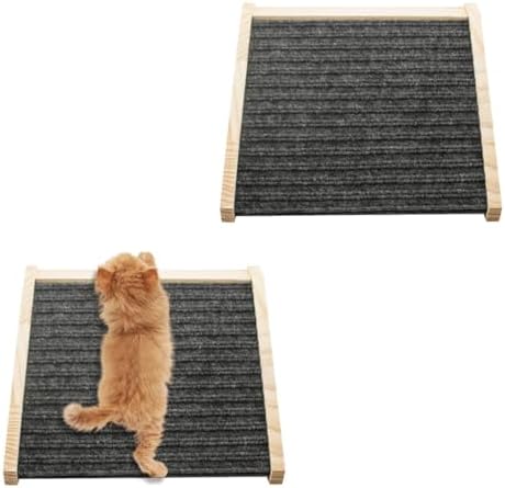 2 Pack Dog Ramp for Stairs, Anti-Slip Pet Steps for Small Dogs, Wooden Low-Angled Pet Ramps with Carpet Surface, Steps and Stairs Assist for Injured & Aged Pets by Unknown