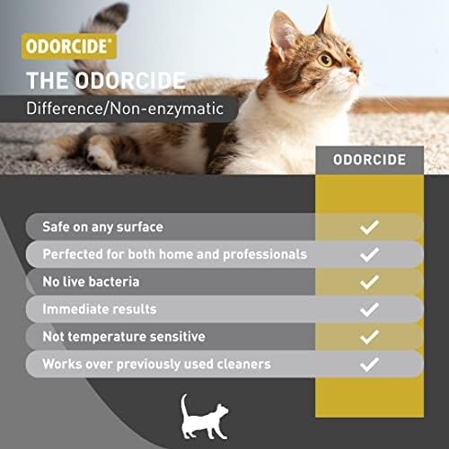 Odorcide Cat Attack Concentrate Odor Eliminator - Cat Urine Remover for Carpet & Upholstery - Litter Box Odor Eliminator - 16 oz - Image 6