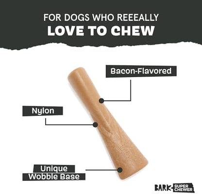 BarkBox Bacon Bone Super Chewer - Toy for Large Dogs - Image 2