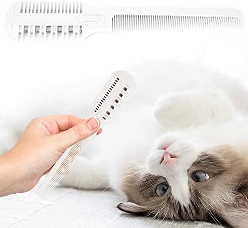 Shanrya Pet Grooming Razor with 5 Blades - Hair Trimmer Comb for Dogs and Cats, Split End Remover and Thinning Tools - Image 2