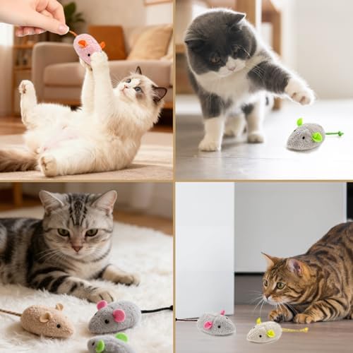 12 Pack Mouse Toys for Cats,Catnip Toy Mouse, Plush Mice Toys for Cats, Cat Nip Mice for Indoor Cat, Kitten Plushie Engaged Entertained Interactive Exercise Kicker Chew Fetch Toy (Value Bulk) - Image 7