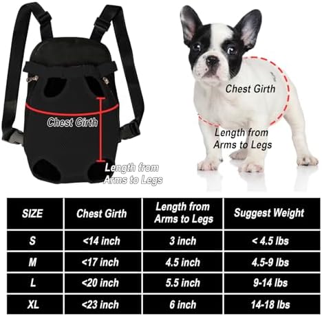 FEimaX Dog Carrier Backpack Pet Legs Out Front Cat Travel Bag, Adjustable Puppy Backpacks Carriers Hands-Free for Small Medium Dogs Cats Hiking Traveling Camping Daily Walking - Image 4