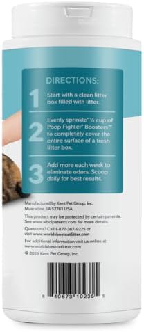 World's Best Cat Litter, Boosters Poop Fighter Additive, 18 oz Canister - Image 3