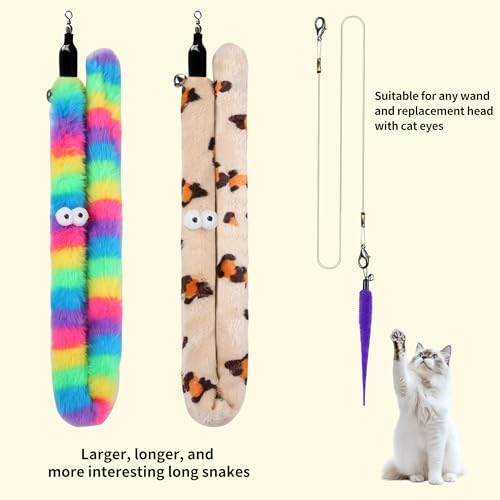 10Pcs Cat Fishing Pole Toy Attachments and 1PC Black String - Image 4