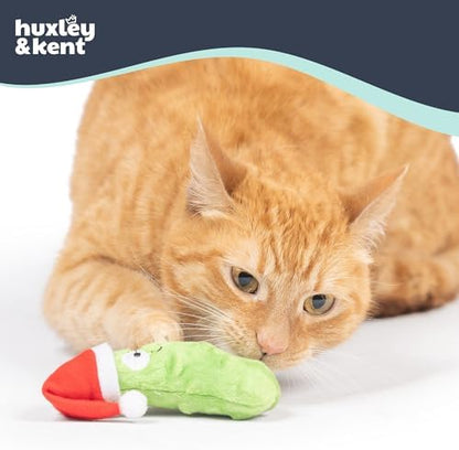 Huxley & Kent Plush Crinkle Catnip Cat Toy, Dilly Claus - Image 3