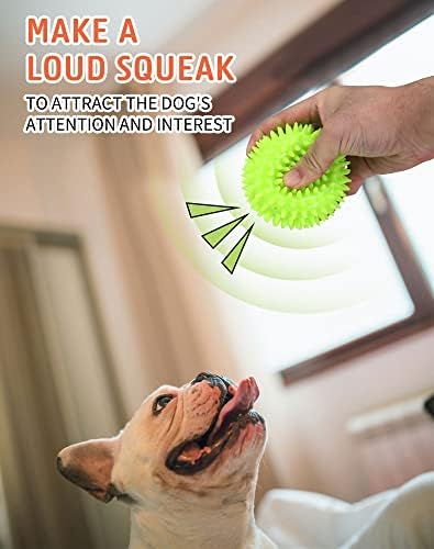 Pweituoet 3.5" Spike Dog Balls With Squeaky, Thicker and Durable, 2 Pack Chew Toys for Clean Teeth Training, Ball Toys for Aggressive Chewers, Puppy Small Medium Large Dogs - Image 6