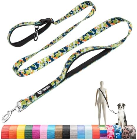 TSPRO 3-in-1 Heavy Duty Tactical Hands Free Dog Leash, Dual Padded Handles by TSPROPremiumDogSupplies%7CTacticalMollePouchesforOutdoorAdventures