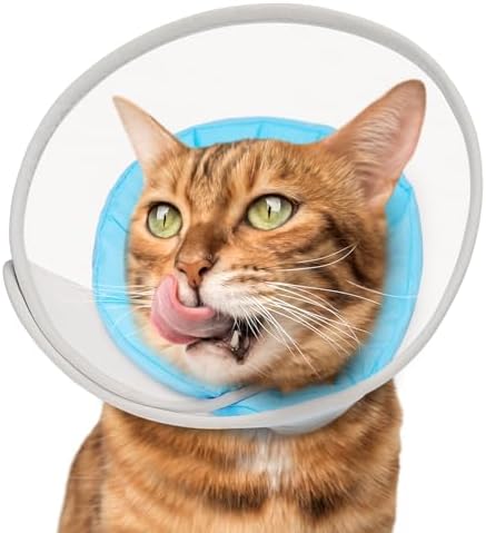 Cat Cone Collar Soft: Comfortable Waterproof Mesh Recovery Cone After Surgery to Stop Licking and Scratch, Alternative to Plastic Elizabeth Head/Neck Cone by Unknown