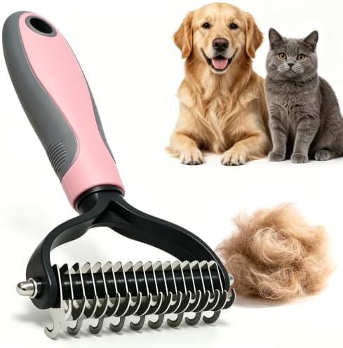 Deshedding Dog Brush for Shedding & Cat Undercoat Rake Pet Grooming Indoor by Unknown