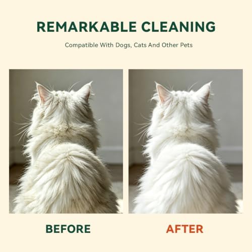 Pet Glove Wipes for Dogs & Cats, Hypoallergenic No Rinse Cleaning Grooming Gloves, Extra Thick Coconut Oil Infused Fur Nourishing & Deodorizing Wipes, 20PCS - Image 4