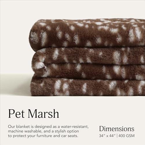 UnHide Lil’ Marsh Pet Blanket, Extra Soft Faux Fur, Washable Dog Blanket - Image 2