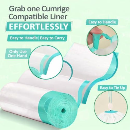 Extra Thick Replacement Litter Box Liners for Cumrige & Fumoi Box, 60 Bags - Image 5
