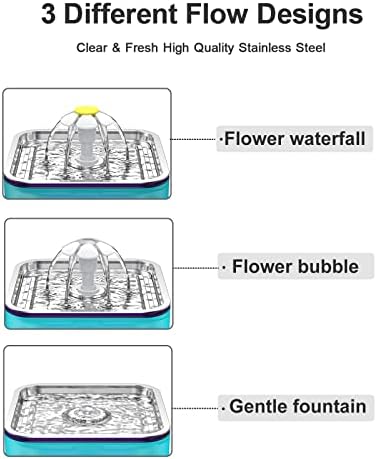 Wonder Creature Crystal Cat Water Fountain Stainless Steel Lid, 101oz/3L - Image 5