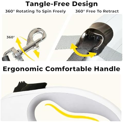 Retractable Dog Leash 16ft for Small & Medium Dogs Up to 55 lbs - Image 3