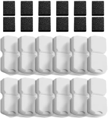 GIOTOHUN Cat Water Fountain Filter Replacement: 24 Cat Fountain Filter - 24 Pet Fountains Filters - 12 Filters & 12 Sponges - Suitable for ATMZIQXR GIOTOHUN KOOGMOON UMOCUOY IHOUONE HOOISE by GIOTOHUNPetLife