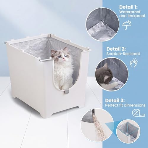 5 Pack Litter Box Liners For Modkat Flip, Reusable, Tear-Resistant - Image 5