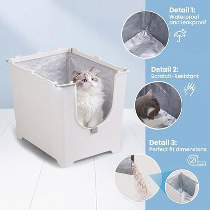 5 Pack Litter Box Liners For Modkat Flip, Reusable, Tear-Resistant - Image 5