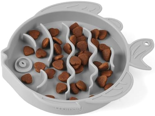 Coomazy Slow Feeder Cat Bowl Silicone Pet Puzzle Feeder for Slow Eating by Coomazy