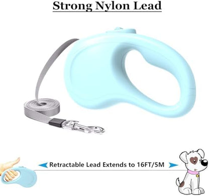 Retractable Dog Leash for Small Medium Dogs, 16Ft/5M, Blue - Image 6