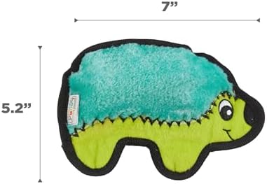 Outward Hound Durablez Minis Tough Chew Plush Squeaky Dog Toy, Hedgehog, 7" - Image 6