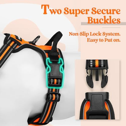 rabbitgoo Dog Harness, No Pull for Small Dogs with 2 Leash Clips, Pet Vest - Image 3