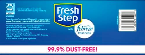 Fresh Step Extreme Clumping Litter with Febreze Freshness,Mountain Spring Scent Clumping Cat Litter with Guaranteed Odor Control,14 lb. Box,(Pack of 2)