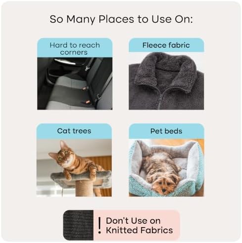 Uproot Cleaner Mini Pet Fur Removal Tool - Pocket-Sized Dog Hair Remover for Car, Clothes, Cat Beds & Tight Corners - by The Creators of The Uproot Cleaner Pro Pet Hair Removal Tool - Image 4