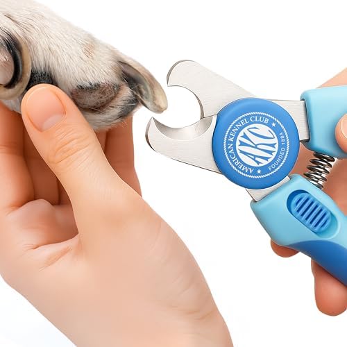 AKC Dog & Cat Stainless Steel Nail Clippers with Safety Guard and Nail File by AmericanKennelClub
