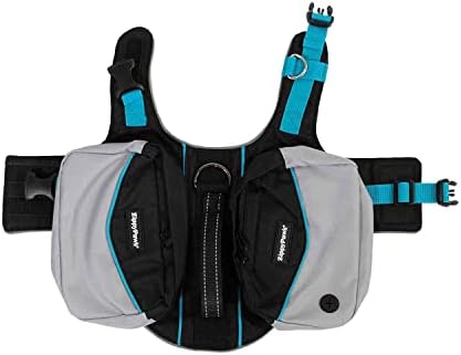 ZippyPaws Adventure Backpack for Dogs, Tactical Bag for Dogs to Carry Travel Essentials, Teal, Medium - Image 2
