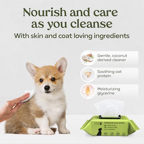 PAWFUME Dog Wipes, Unscented Pet Wipes, 1 Pack - Image 4
