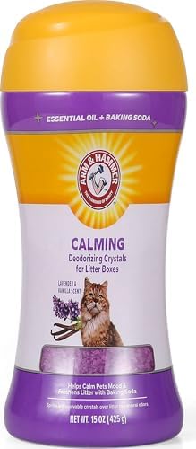 Arm & Hammer Cat Litter Deodorizing Crystals, Lavender and Vanilla, 15 Oz by ArmHammer