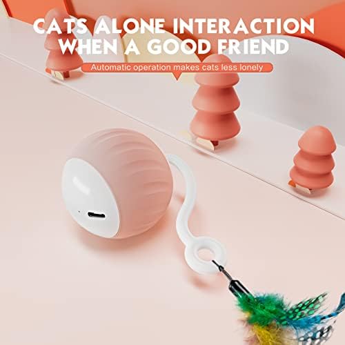 Upgraded 2.36 Inch Large Cat Toy With Touch&Voice Activation for Indoor Cat - Image 4