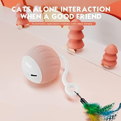Upgraded 2.36 Inch Large Cat Toy With Touch&Voice Activation for Indoor Cat - Image 4